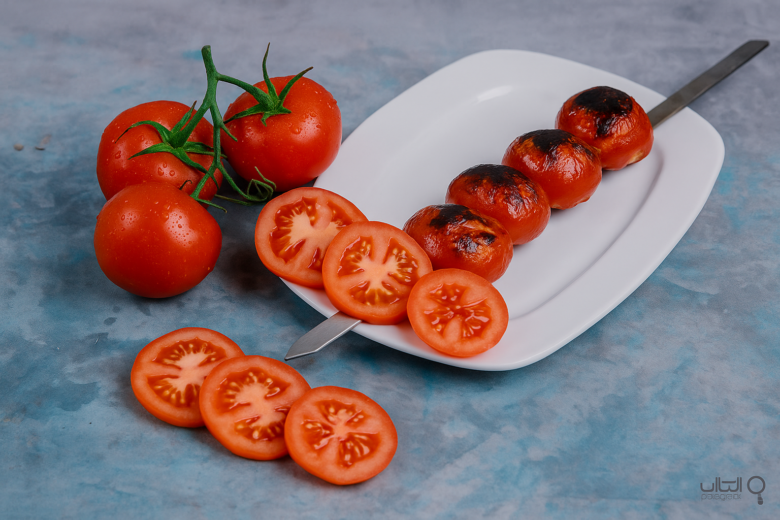 سیخ گوجه سیخ گوجه کبابی